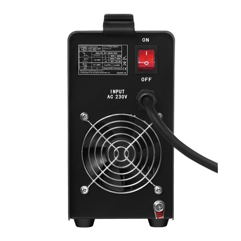 Kompaktiškas patikimas MMA IGBT suvirintojas su LED ekranu 250A 230V S-MMA-250PI.2
