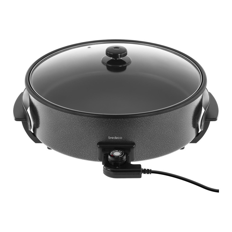 Tefloninė bekoninė picos keptuvė 40cm 1400W Bredeco daugiapakopė