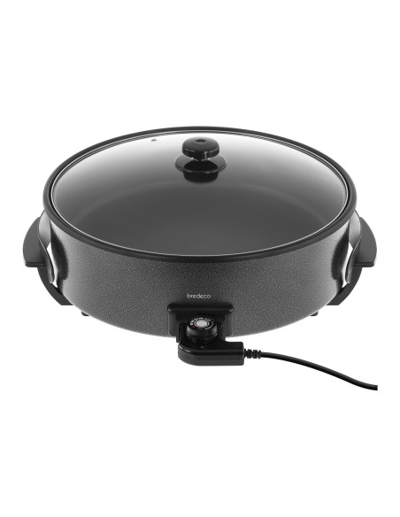 Tefloninė bekoninė picos keptuvė 40cm 1400W Bredeco daugiapakopė