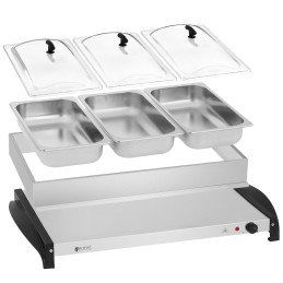 Elektrinis maisto šildytuvas 3 indams 400W Royal Catering