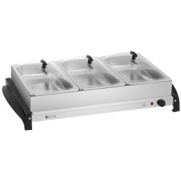Elektrinis maisto šildytuvas 3 indams 400W Royal Catering