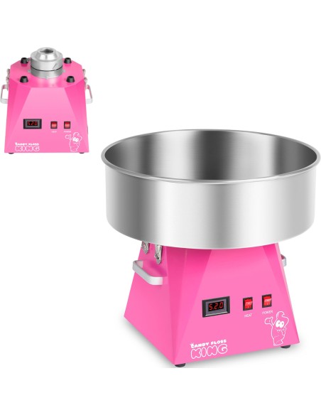 Cukraus vatos mašina LED rožinė 52cm 1030W Royal Catering RCZK-1030-WR Cukraus vatos mašina LED rožinė 52cm 1030W Royal Catering RCZK-1030-WR