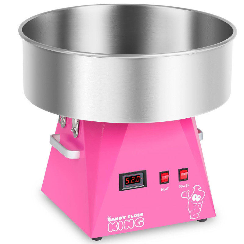 Cukraus vatos mašina LED rožinė 52cm 1030W Royal Catering RCZK-1030-WR