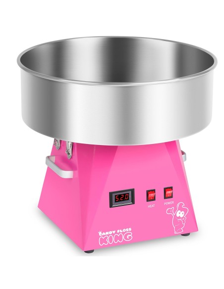 Cukraus vatos mašina LED rožinė 52cm 1030W Royal Catering RCZK-1030-WR Cukraus vatos mašina LED rožinė 52cm 1030W Royal Catering RCZK-1030-WR