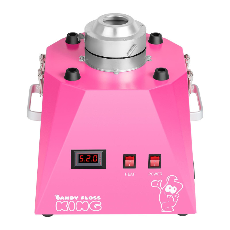 Cukraus vatos mašina LED rožinė 52cm 1030W Royal Catering RCZK-1030-WR