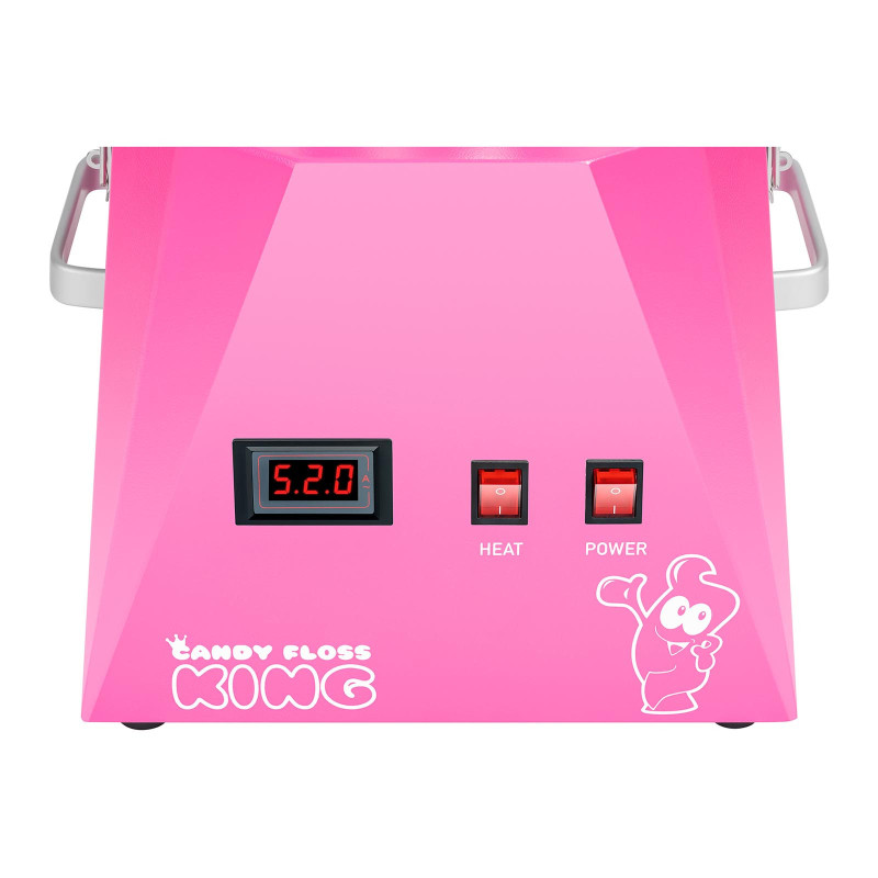 Cukraus vatos mašina LED rožinė 52cm 1030W Royal Catering RCZK-1030-WR