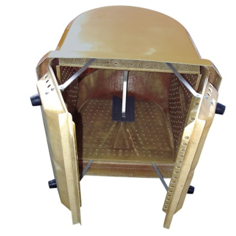 Laminato konteineris maisto atliekoms BIO - rudas 1,1 m3