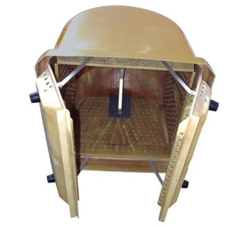 Laminato konteineris maisto atliekoms BIO - rudas 1,1 m3 Laminato konteineris maisto atliekoms BIO - rudas 1,1 m3