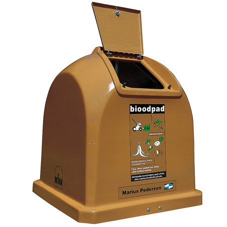 Laminato konteineris maisto atliekoms BIO - rudas 1,1 m3 Laminato konteineris maisto atliekoms BIO - rudas 1,1 m3