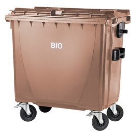 Bio konteineris BIO atliekoms ir maisto atliekoms ATEST - rudas 770L