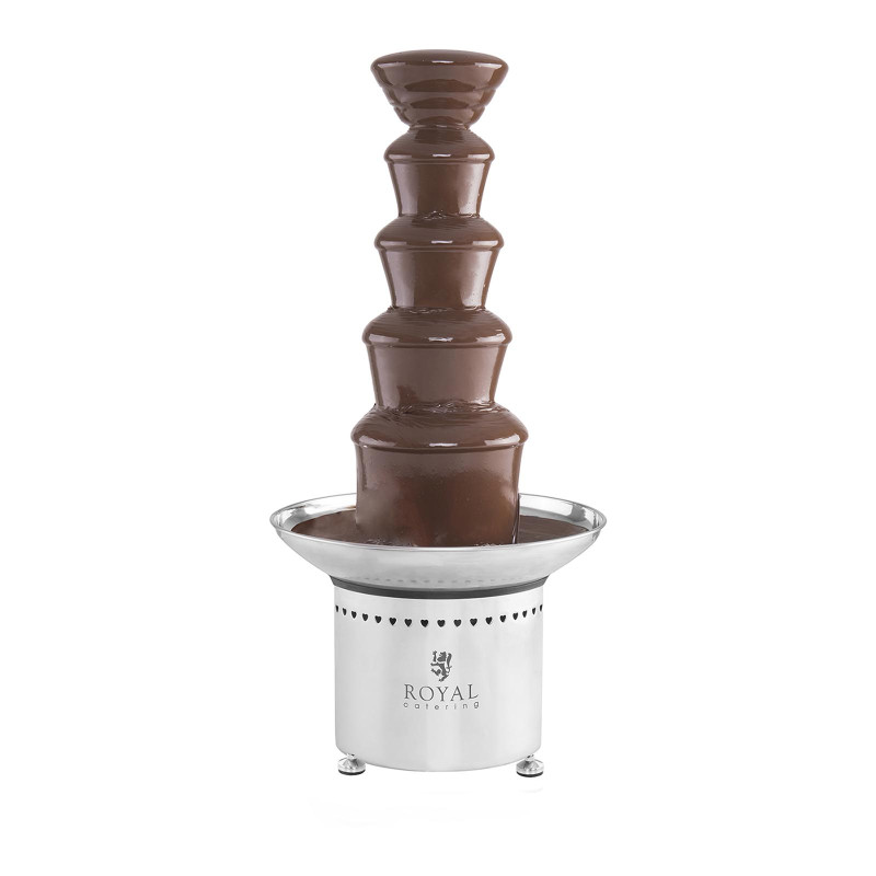 Šokoladinis fontanas šokoladui 5 aukštų 6kg Royal Catering RCCF-65W4