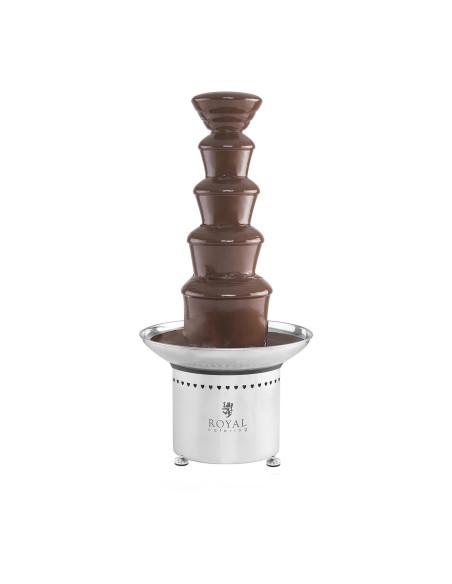 Šokoladinis fontanas šokoladui 5 aukštų 6kg Royal Catering RCCF-65W4 Šokoladinis fontanas šokoladui 5 aukštų 6kg Royal Catering RCCF-65W4