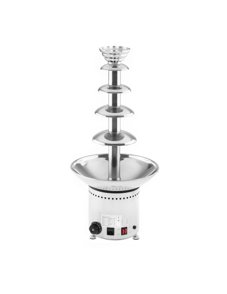 Šokoladinis fontanas šokoladui 5 aukštų 6kg Royal Catering RCCF-65W4 Šokoladinis fontanas šokoladui 5 aukštų 6kg Royal Catering RCCF-65W4