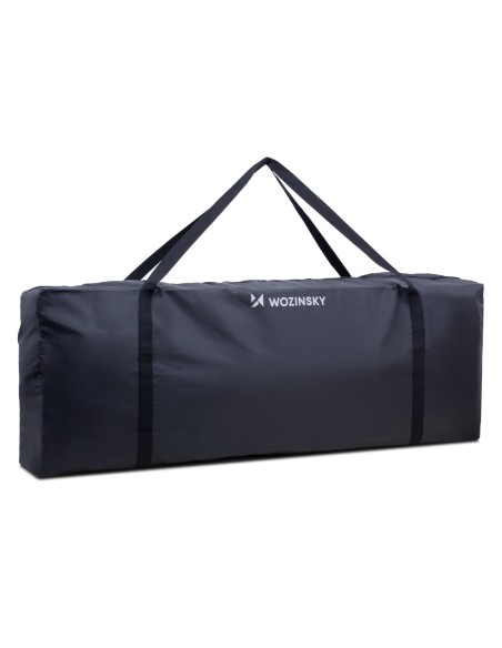 Vandeniui atsparus paspirtuko dangtelis paspirtuko krepšys 124x30x40cm juodas