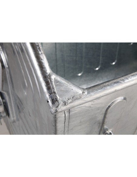 Metalo atliekų konteineris ugniai atsparus pelenai 1100L EU Metalo atliekų konteineris ugniai atsparus pelenai 1100L EU