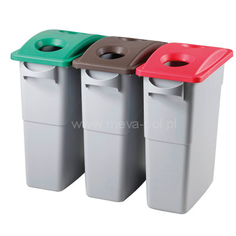 Rubbermaid SLIM JIM 87L modulinė šiukšliadėžė, skirta atrankiniam atliekų surinkimui
