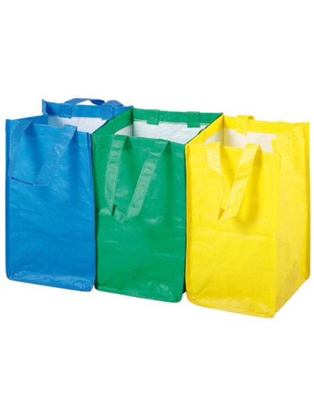 Patvarūs atliekų rūšiavimo maišai RINKINYS 3vnt x 21L Patvarūs atliekų rūšiavimo maišai RINKINYS 3vnt x 21L