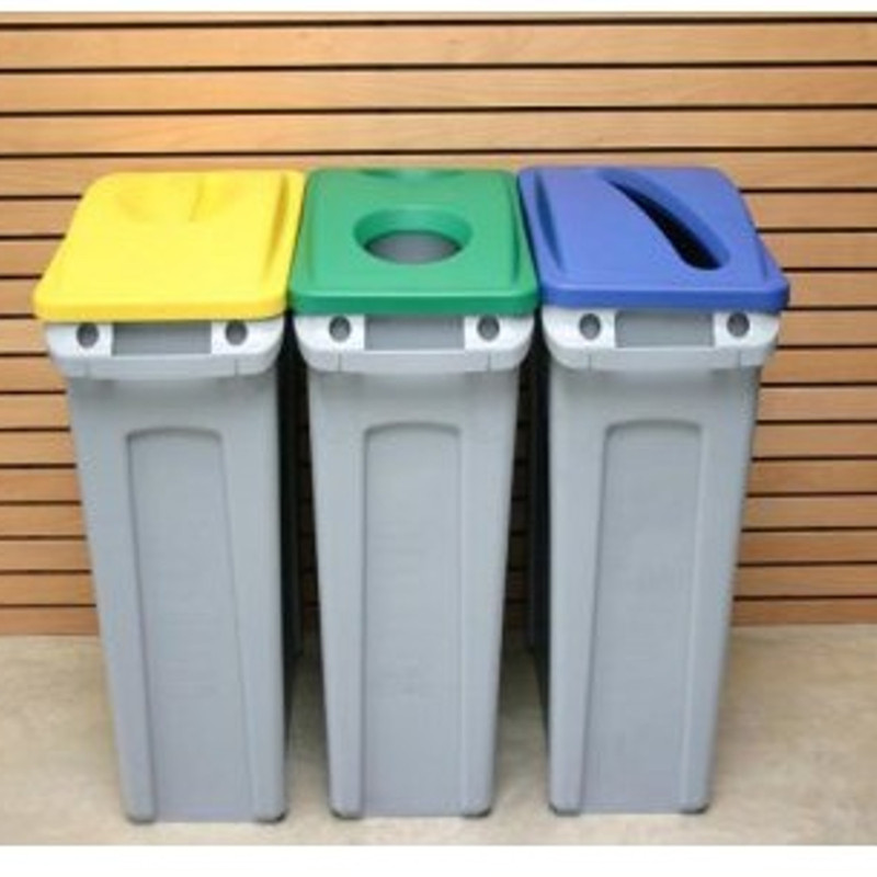 Geltonas Rubbermaid SLIM JIM dangtelis