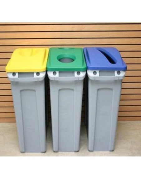 Geltonas Rubbermaid SLIM JIM dangtelis