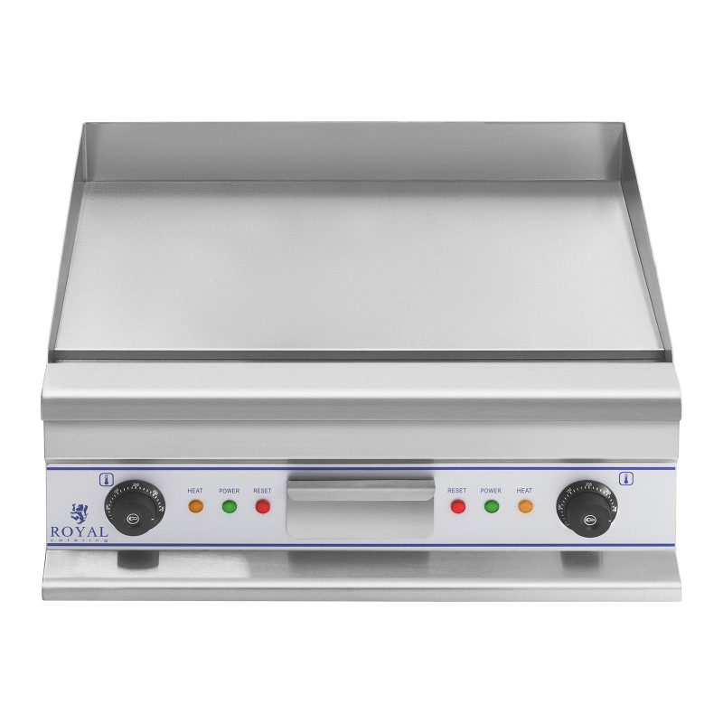 Sklandžiai grotelių plokštelė elektrinė grilis kepimui 60cm 400V Royal Catering RCG 60S