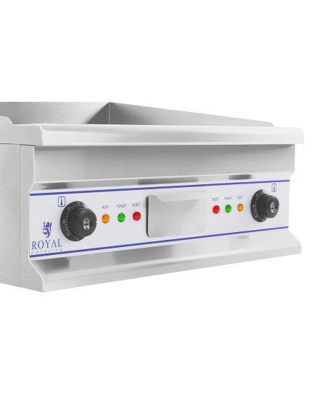 Sklandžiai grotelių plokštelė elektrinė grilis kepimui 60cm 400V Royal Catering RCG 60S Sklandžiai grotelių plokštelė elektrinė grilis kepimui 60cm 400V Royal Catering RCG 60S