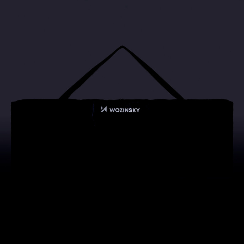 Vandeniui atsparus paspirtuko dangtelis paspirtuko krepšys 124x30x40cm juodas