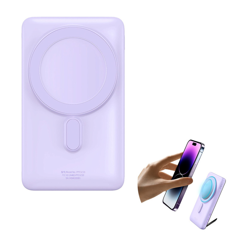 Greito įkrovimo maitinimo blokas 10000mAh 20W USB-C 50cm violetinė
