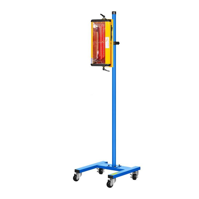 Dažų infraraudonųjų spindulių šilumos radiatorius dažams džiovinti ant stovo 1100W IR-DRYER1000