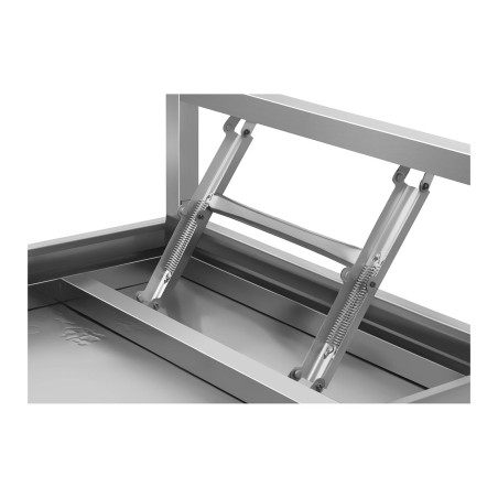 Sulankstomas nerūdijančio plieno darbo stalas 120 x 60 cm iki 120 kg Royal Catering RCAT-120K Sulankstomas nerūdijančio plieno darbo stalas 120 x 60 cm iki 120 kg Royal Catering RCAT-120K
