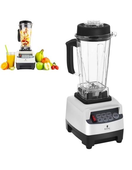 Blenderio puodelio maišytuvas su dangteliu 38000 aps./min 1500W Royal Catering RCMB-2LA