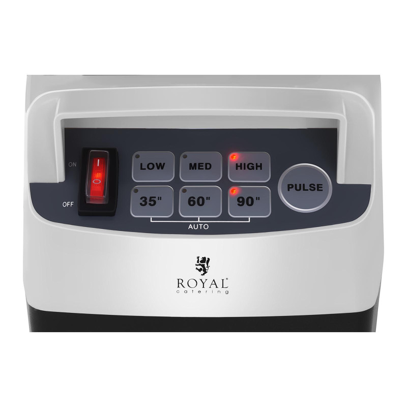 Blenderio puodelio maišytuvas su dangteliu 38000 aps./min 1500W Royal Catering RCMB-2LA