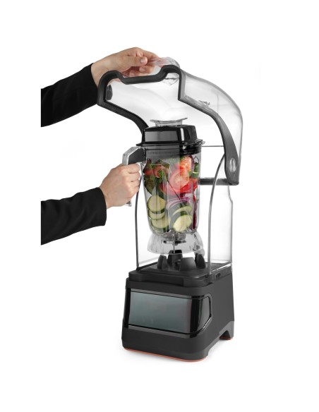Blenderio puodelio maišytuvas su garsui nepralaidžiu korpusu skaitmeniniu valdymu 2,5 l 230 V Hendi 230695