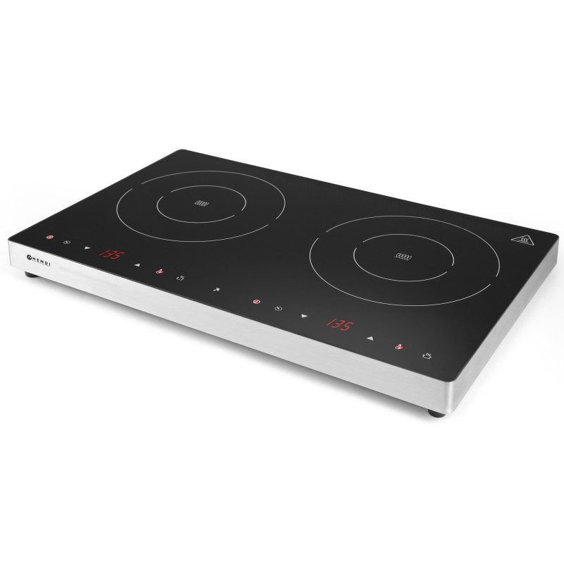 Indukcinė viryklė su jutikliniu skydeliu 2 šildymo zonos 3500W Hendi 239285 Indukcinė viryklė su jutikliniu skydeliu 2 šildymo zonos 3500W Hendi 239285
