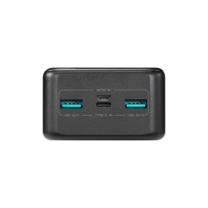 Powerbank 30000mAh Dazzling Series 12W juoda