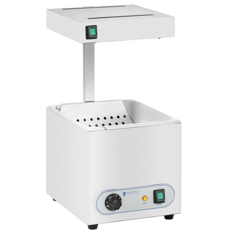 Prancūziškų bulvyčių šildytuvas su spinduliuojančia šiluma 850W Royal Catering RCWG-1500