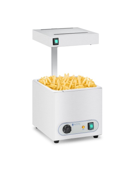 Prancūziškų bulvyčių šildytuvas su spinduliuojančia šiluma 850W Royal Catering RCWG-1500 Prancūziškų bulvyčių šildytuvas su spinduliuojančia šiluma 850W Royal Catering RCWG-1500