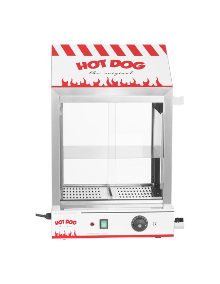 Šildytuvo vitrina 200 dešrainių, dešrelių, 50 bandelių 2000W Royal Catering RCHW 2000 Šildytuvo vitrina 200 dešrainių, dešrelių, 50 bandelių 2000W Royal Catering RCHW 2000