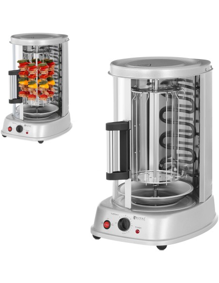 MINI skrudintuvas kebabų grilis daržovių giroskopas vertikalus 3in1 1500W Royal Catering RCGV-1400 MINI skrudintuvas kebabų grilis daržovių giroskopas vertikalus 3in1 1500W Royal Catering RCGV-1400