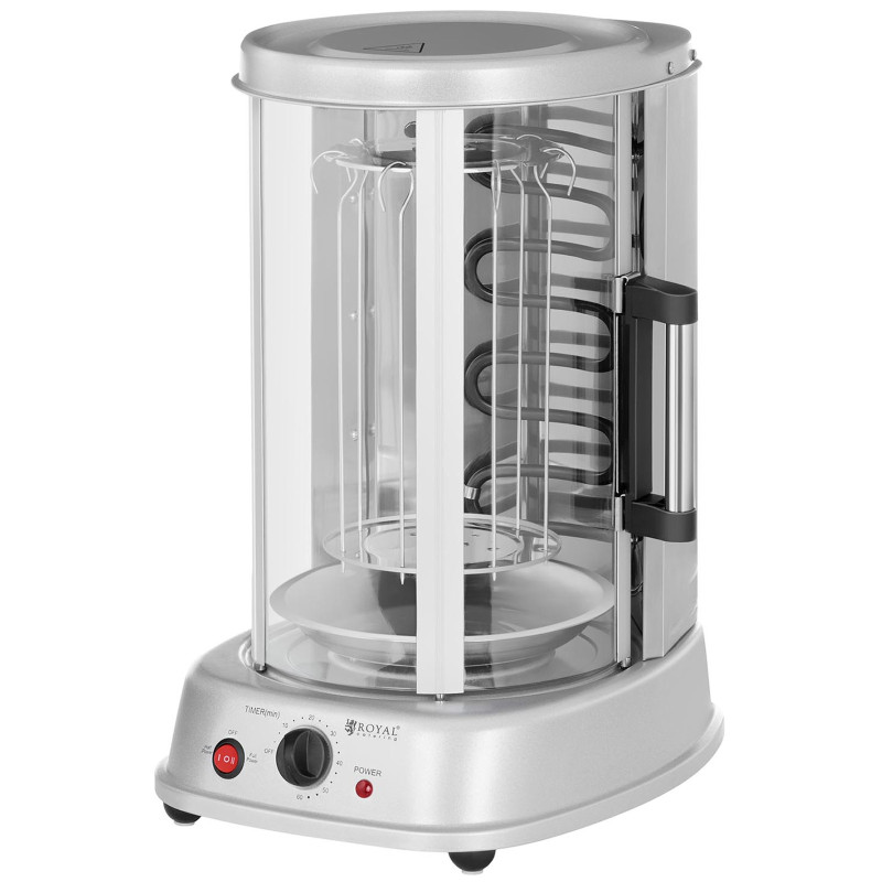 MINI skrudintuvas kebabų grilis daržovių giroskopas vertikalus 3in1 1500W Royal Catering RCGV-1400