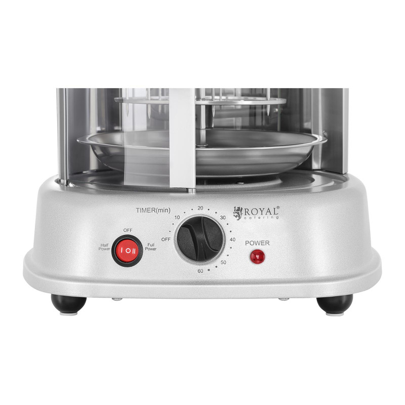 MINI skrudintuvas kebabų grilis daržovių giroskopas vertikalus 3in1 1500W Royal Catering RCGV-1400