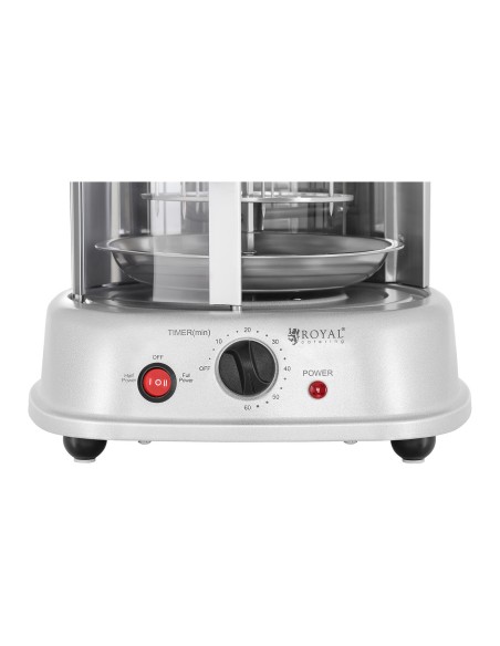MINI skrudintuvas kebabų grilis daržovių giroskopas vertikalus 3in1 1500W Royal Catering RCGV-1400 MINI skrudintuvas kebabų grilis daržovių giroskopas vertikalus 3in1 1500W Royal Catering RCGV-1400