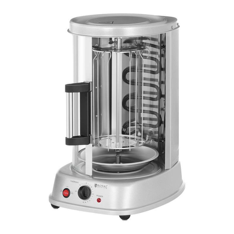 MINI skrudintuvas kebabų grilis daržovių giroskopas vertikalus 3in1 1500W Royal Catering RCGV-1400