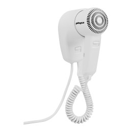 Physa PURUS baltas 1200W baseino viešbučio sieninis plaukų džiovintuvas