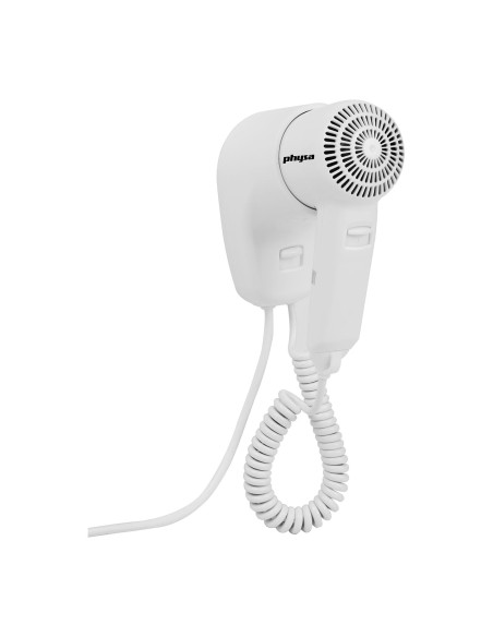 Physa PURUS baltas 1200W baseino viešbučio sieninis plaukų džiovintuvas Physa PURUS baltas 1200W baseino viešbučio sieninis plaukų džiovintuvas