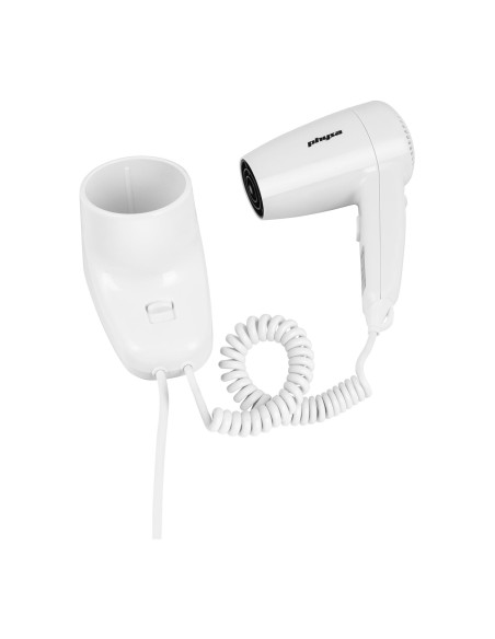 Physa PURUS baltas 1200W baseino viešbučio sieninis plaukų džiovintuvas Physa PURUS baltas 1200W baseino viešbučio sieninis plaukų džiovintuvas