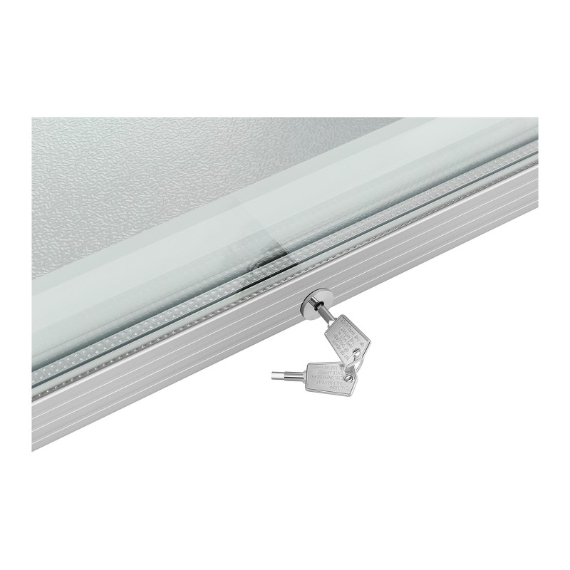 Įstiklintas stalčius šaldiklis su užraktu iki -24C 88L