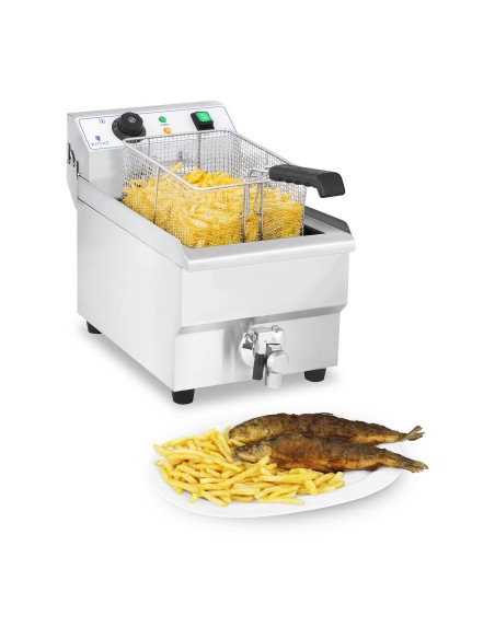 Fryer Profesionali gastronominė gruzdintuvė su čiaupu 230V 10L Fryer Profesionali gastronominė gruzdintuvė su čiaupu 230V 10L