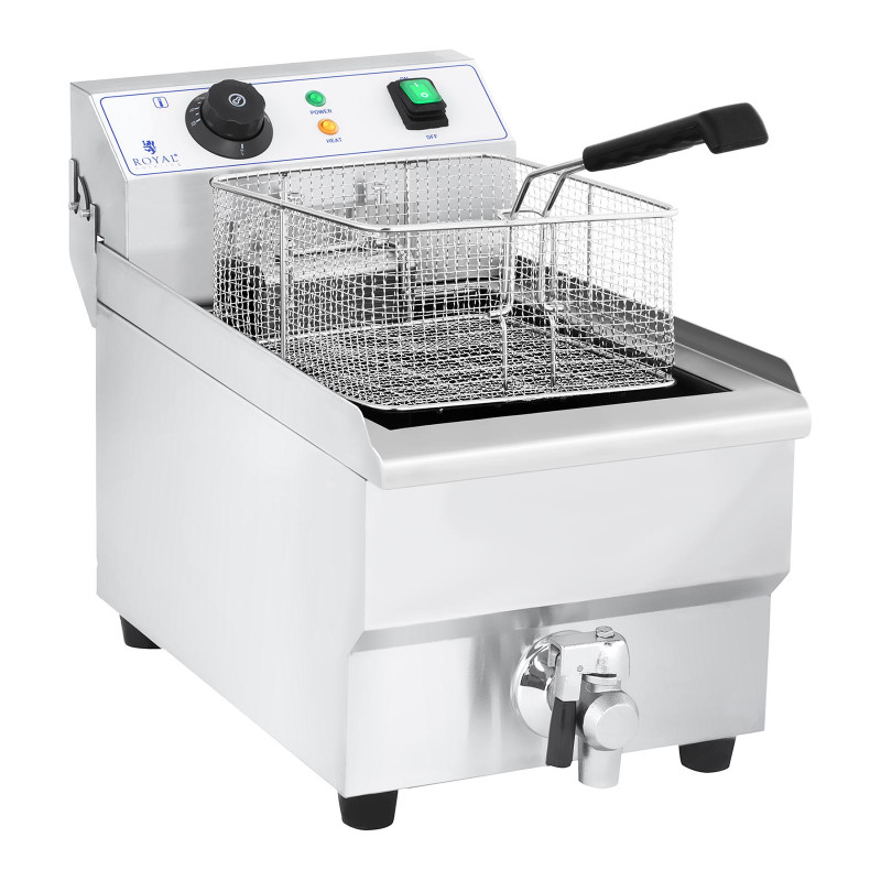 Fryer Profesionali gastronominė gruzdintuvė su čiaupu 230V 10L