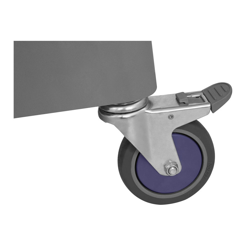 3 lentynų maitinimo vežimėlis iki 180 kg