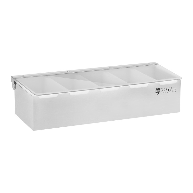 Barmeno indas gėrimų priedams + 5 talpyklos įdėklai Plastikas